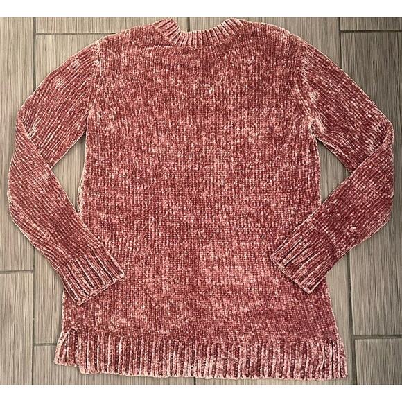 Orvis Women's Classic Collection Chenille Sweater Mauve Size Small Super Soft - Picture 3 of 5